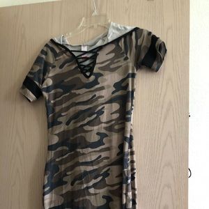 Camo Mini Dress
